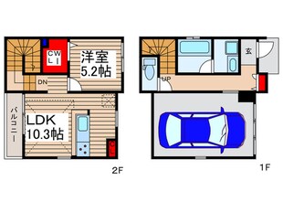 仮)ふじみ野市苗間貸家の物件間取画像